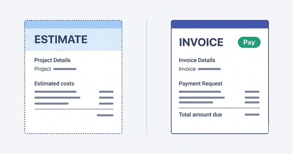 Invoice vs estimate — choosing the right document